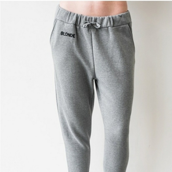 NWT Brunette the Label- Blonde Joggers - Picture 2 of 2